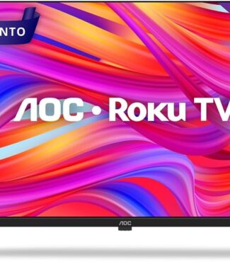 AOC, Smart TV, Roku 43'' Full HD, 43S5045/78G, com HDMI, USB, Wi-Fi, Conversor Digital