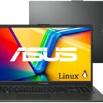Notebook ASUS Vivobook Go 15 E1504FA AMD Ryzen 5 7520U 8GB Ram 1TB SSD Linux KeepOS Tela 15,6"" FHD Black - NJ1289