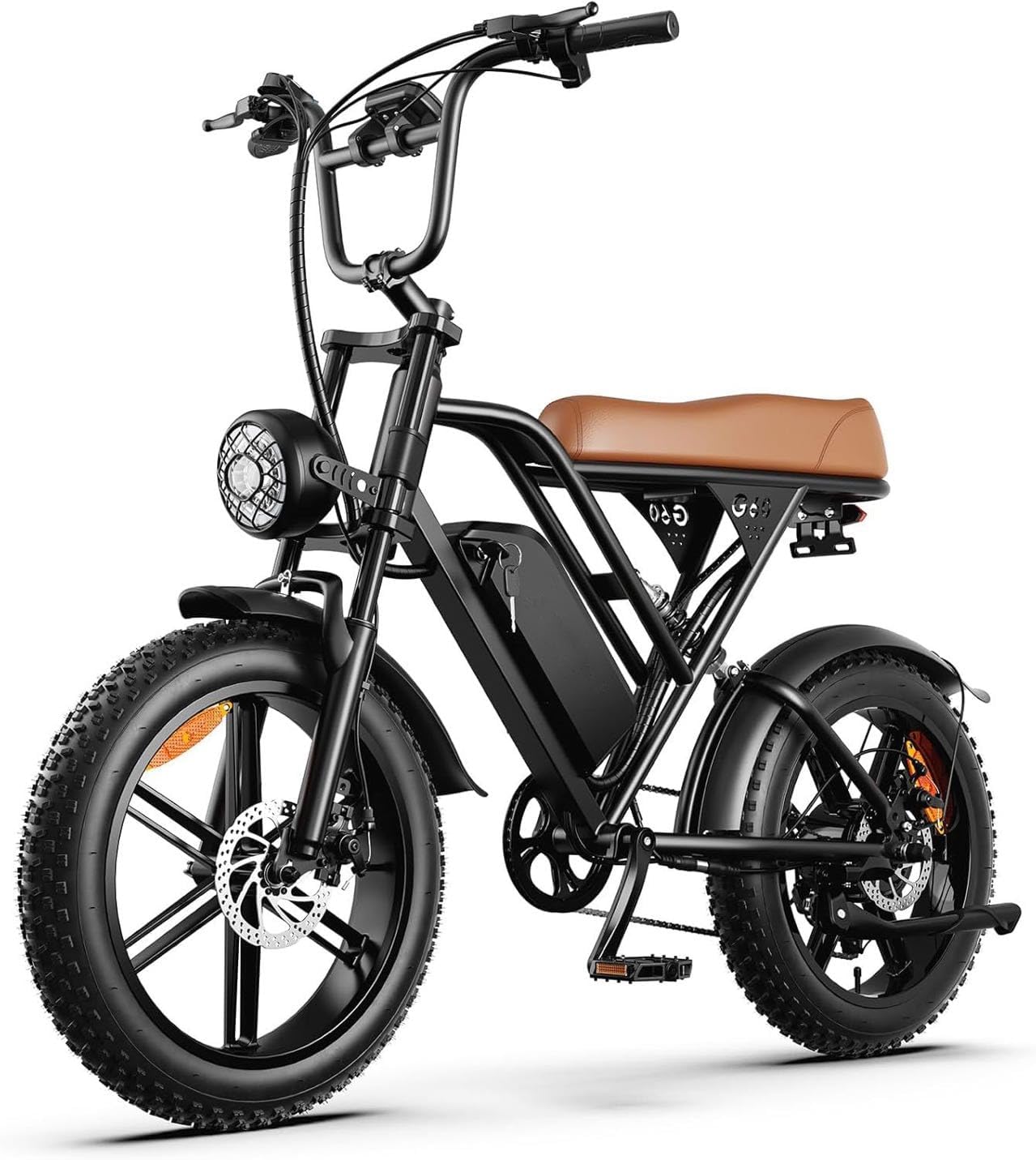 Bicicleta Elétrica HDJ G60 Aro 20 - Motor 1000W, Bateria 48V 15Ah 32Mph, Até 50km Autonomia, Suspensão Dupla, Freio Hidráulico, 7 Velocidades - Mobilidade Urbana para Adultos Bicicleta Elétrica HDJ G60 Aro 20 - Motor 1000W, Bateria 48V 15Ah 32Mph, Até 50km Autonomia, Suspensão Dupla, Freio Hidráulico, 7 Velocidades - Mobilidade Urbana para Adultos