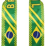 Cachecol Brasil Torcida Verde Amarelo – Faixa Copa do Mundo Bandeira Jogo Futebol Evento Patrióta Acessório Torcedor Leve Tecido Poliester 138x13cm