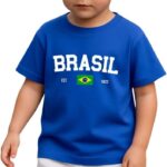 Camiseta Infantil Juvenil Unissex Em Algodão Brasil