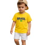 Camiseta Infantil Juvenil Unissex Em Algodão Brasil