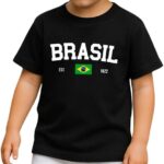 Camiseta Infantil Juvenil Unissex Em Algodão Brasil