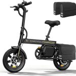 HONEYWHALE B20 Bicicleta Elétrica, 440W-35KM-25KM/H-120KG, Scooter Motor-Adulto-Bike-Autonomia-Velocidade Máxima-Carga-Honey Whale-Fat-Dobravel, 14 Aro, Freios a Disco...