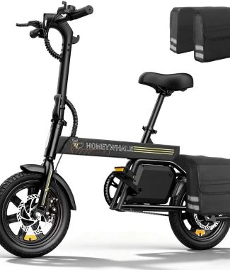 HONEYWHALE B20 Bicicleta Elétrica, 440W-35KM-25KM/H-120KG, Scooter Motor-Adulto-Bike-Autonomia-Velocidade Máxima-Carga-Honey Whale-Fat-Dobravel, 14 Aro, Freios a Disco... HONEYWHALE B20 Bicicleta Elétrica, 440W-35KM-25KM/H-120KG, Scooter Motor-Adulto-Bike-Autonomia-Velocidade Máxima-Carga-Honey Whale-Fat-Dobravel, 14 Aro, Freios a Disco...