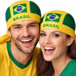 Kit com 2 Bandanas Brasil Copa do Mundo
