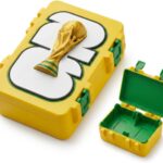 Porta Figurinhas Copa do Mundo 2026 Brasil Caixa Premium para Organizar Coleção de Futebol, Figurinhas do Álbum e Repetidas