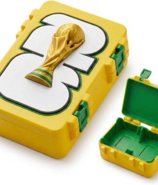 Porta Figurinhas Copa do Mundo 2026 Brasil Caixa Premium para Organizar Coleção de Futebol, Figurinhas do Álbum e Repetidas