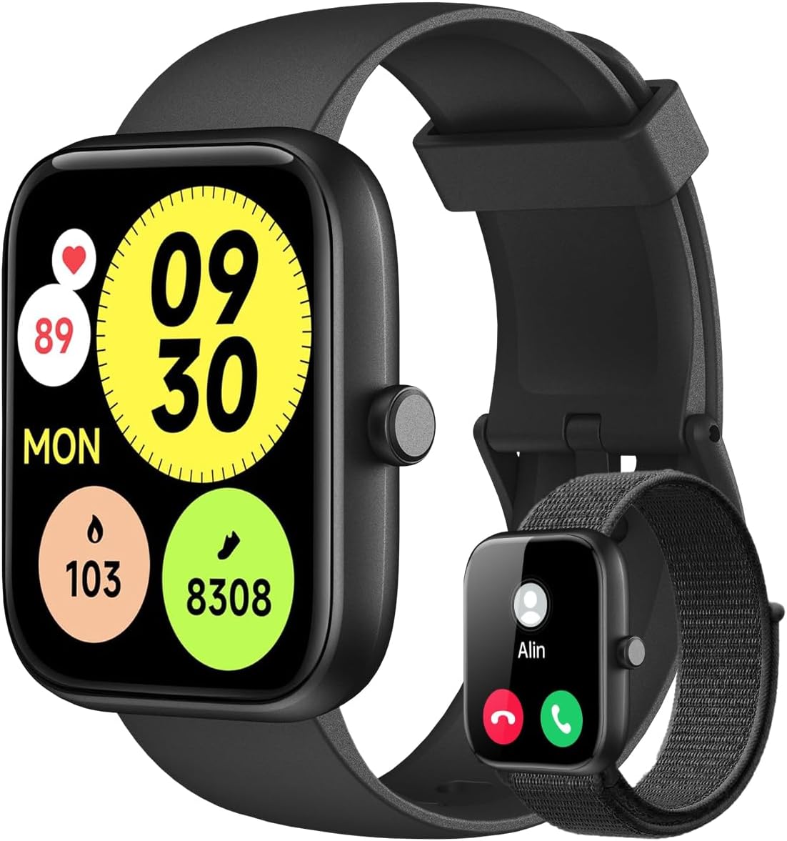 Smartwatch Relógio Inteligente, Tela HD de 1,83" Relógio Fitness com Alexa, 120 Esportes, Frequência Cardíaca e Monitoramento do Sono, IP68 à rova d'água, Compatível com Android... Smartwatch Relógio Inteligente, Tela HD de 1,83" Relógio Fitness com Alexa, 120 Esportes, Frequência Cardíaca e Monitoramento do Sono, IP68 à rova d'água, Compatível com Android...